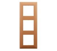 LEGRAND Marco triple de la gama Niloé Step para instalación componible, Color Cobre, 398293