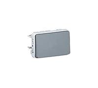 Legrand - 069540 pulsador 10a/250v gris plexo ii comp. Ref. 6565140146