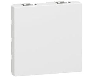 Legrand Mosaic Antibacterias Blanco Cubre Placa 2 Módulos - 078721 [10 Piezas]