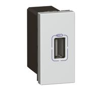 Legrand Mosaic Cargador USB 5V 750mA 1 Módulo Aluminio - 079391