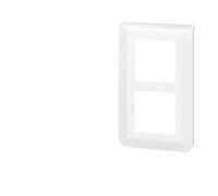 Legrand Mosaic - Placa de acabado especial renovación (2 x 2 módulos verticales), color blanco