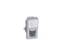 Legrand mosaic - Toma rj45 categoria 6 utp 1 módulo aluminio