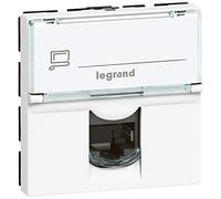 Legrand mosaic - Toma rj45 categoria 6a stp 2 módulo blanco