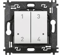 Legrand N4575CW placa de pared y cubierta de interruptor Blanco