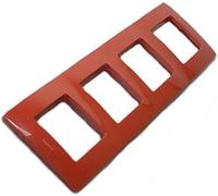 Legrand Niloé 665024 - Nl-Placa 4Ele Rojo
