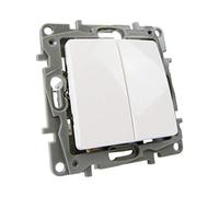 Legrand Niloe 764502 2185 - Interruptor doble para escaleras (10 A), multicolor