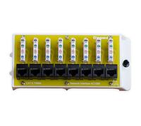 Legrand-On-Q AC1068 - Módulo de Interfaz de Red Cat 6 de 8 Puertos, 1.5 x 6.4 x 2.9 Pulgadas, Amarillo