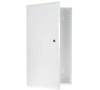 Legrand OnQ - Caja multimedia con puerta abatible, caja de metal de 20 pulgadas con cerradura de llave, caja de gestión de cables para ocultar cables y almacenar dispositivos, color, EN2050