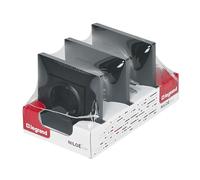 LEGRAND Pack 3 enchufes 2P+T 16A monobloc para instalación empotrada, Gama Niloé Step, Color Antracita, 398305