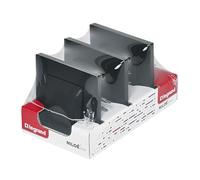 LEGRAND Pack 3 Interruptores o conmutadores monobloc 10AX para instalación empotrada, Gama Niloé Step, Color Antracita, 398304