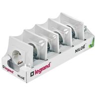 Legrand 396430 Pack 5 Enchufes o toma 2P+T de pared de la gama Niloé monoblock, mecanismo completo, color blanco