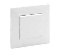 LEGRAND Pack 5 Interruptores o conmutadores monobloc 10AX para instalación empotrada, Gama Niloé Step, Color Blanco, 398300B