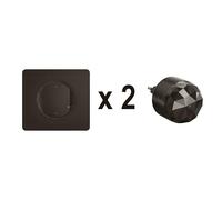 LEGRAND - Pack de arranque para persianas enrollables conectadas Céliane with Netatmo - 2 interruptores conectados + 1 pasarela de conexión, color negro mate