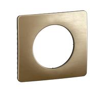 LEGRAND - Placa Céliane - Placa de acabado para enchufes e interruptores Céliane - 1 poste - Bronce satinado