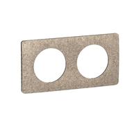 LEGRAND - Placa Céliane - Placa de acabado para enchufes e interruptores Céliane - 2 posiciones - Fieltro