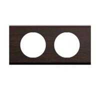 LEGRAND - Placa Céliane - Placa de acabado para enchufes e interruptores Céliane - 2 posiciones - Fresno Wengué