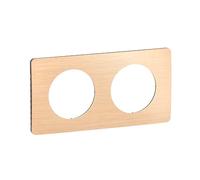 LEGRAND - Placa Céliane - Placa de acabado para enchufes e interruptores Céliane - 2 posiciones - Haya