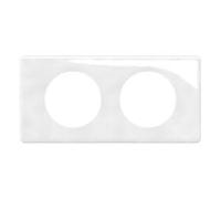 LEGRAND - Placa Céliane - Placa de acabado para enchufes e interruptores Céliane - 2 posiciones - Porcelana de Limoges