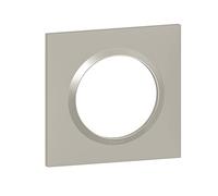 Legrand - Placa de acabado Dooxie de 1 estación en acabado gris pluma