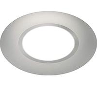 Legrand - Placa de acabado redondo dooxie con 1 poste acabado blanco mate con anillo blanco brillante