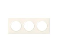 Legrand - Placa de finition 3 postes Dooxie finition Blanc