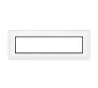 Legrand - Placa de mosaico con soporte para 8 módulos horizontales - Blanco