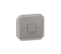 LEGRAND, Plexo 069538L - Interruptor de persiana con bloqueo eléctrico y mecánico (6 A, 250 V, 500 W), color gris