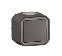 Legrand Plexo 10A - Interruptor de encendido y apagado impermeable para montaje en color antracita