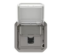 LEGRAND, Plexo - Caja de datos RJ45, categoría 6, color gris