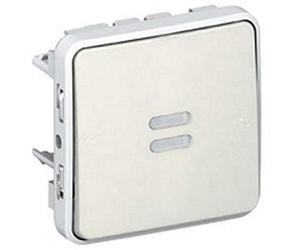 Legrand plexo - Conmutador luminoso 10ax e/s plexo blanco