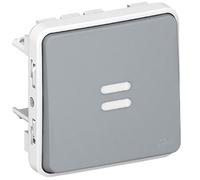 Legrand Plexo LEG69922 - Marco para interruptor (con luz piloto, de empotrar), color gris