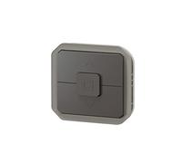 LEGRAND, Plexo New 069898L - Interruptor de persiana con bloqueo eléctrico y mecánico (6 A, 250 V, 500 W), color antracita