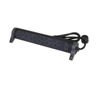 Legrand Premium 5x2P+A 1.5m Cord Negro Enchufe (Enchufe Europeo) - 694532 [5 Piezas]