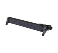 Legrand Premium Regleta de 6 tomas con cable de 3 m - Negro (Enchufe Europeo) - 049463 [5 Piezas]