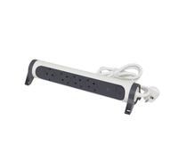 Legrand Protector contra sobretensiones de 4 puertos montable y giratorio con cable (Enchufe Europeo) - 694507 [5 piezas]