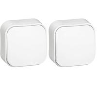 Legrand, PULSADOR Interruptor, 6A FORIX,color blanco (Paquete de 2)