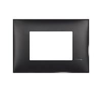 Placa embellecedora 3modulos centradosBTICINO R4803BG ClassiaDark