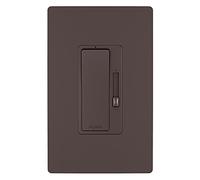 Legrand Radiant RH453PWPDB - Interruptor de luz preestablecido de 450 W con luz localizadora y placa de pared sin tornillos para bombillas LED regulables y CFL, un solo polo/3 vías, bronce oscuro (1