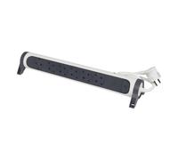 Legrand Regleta Automática Premium de 6 Tomas Giratoria 1,5M (Enchufe Europeo) - 694526 [5 Piezas]
