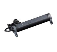 LEGRAND Regleta de enchufes, Base múltiple Premium con 3 Tomas 2P+T y USB C+C, protección SPD, Giratoria, Interruptor, Cable 1,5m, Negro y Gris Oscuro 694430