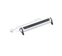 LEGRAND Regleta de enchufes, Base múltiple Premium con 5 Tomas 2P+T y USB C+C, protección SPD, Giratoria, Interruptor, Cable 1,5m, Blanco y Gris Oscuro 694429