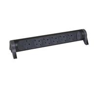 LEGRAND-Regleta de enchufes, con Interruptor, Enchufe múltiple con 6 Tomas de Corriente, sin Cable, Color Negro/Gris Oscuro 694548