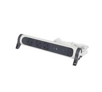 Legrand Regleta de enchufes USB A+C montable y giratoria de 3 vías y 1,5 m (Enchufe Europeo) - 694508 [5 Piezas]