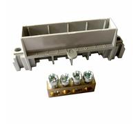 Legrand, Regleta de terminales Plexo S para distribuidor de ambientes húmedos, ofrece conexiones para 4 conductores de protección, sección transversal máxima de 16 mm², 134800