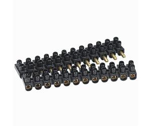 Legrand regletas/bornas cx. - Regleta suprem 12 bornas pvc negra 10mm
