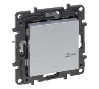 LEGRAND Regulador pulsador universal para instalación empotrada, Gama Niloé Step, Color Aluminio, 398313A