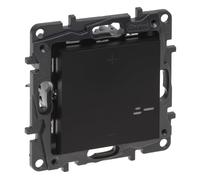 LEGRAND Regulador pulsador universal para instalación empotrada, Gama Niloé Step, Color Antracita, 398314A