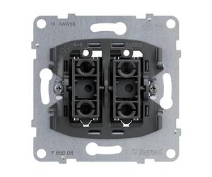 LEGRAND, Seano 764526 - Interruptor de doble cambio, bornes, 2 funciones de iluminación LED rearmables (número de artículo: 764526), 2 funciones de control LED (número de artículo: 764521), 10AX,