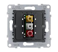 LEGRAND, SEANO 765086 - Caja de conexiones RCA RCA (3 enchufes, 0,5 mm²)
