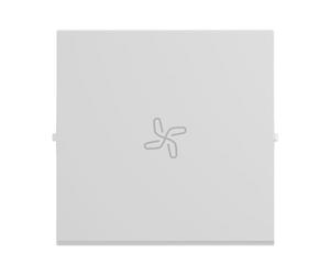 LEGRAND, SEANO 765114 - Interruptor basculante con icono de ventilador para interruptor de conmutación, pulsador e interruptor de cruz, cubierta de interruptor, placa basculante, color blanco